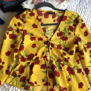 Top shop floral blouse